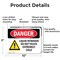 Signmission Liquid Nitrogen Do Not Touch Extremely Cold Danger Sign, Aluminum, 10in W x 7in L, 2PK OS-2PACK-DS-A-710-L-1422 - alternate 7